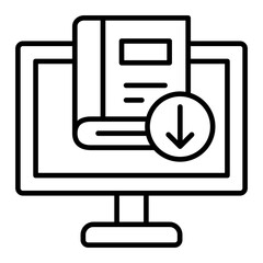   Direct Download line icon