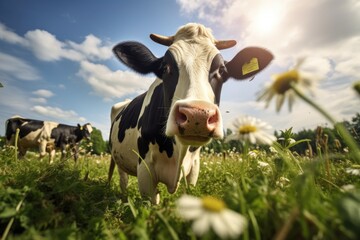 Cows in Organic Dairy Farming