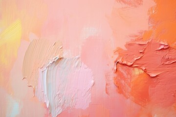 Abstract Pastel Art: Brush Strokes and Color Harmony - Generative AI