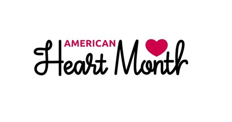 American Heart Month Text animation. Handwritten calligraphy animated with alpha channel.Great for increasing awareness of protecting yourself against heart disease through a health promotion campaign