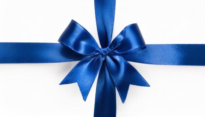 blue ribbon with bow illustration