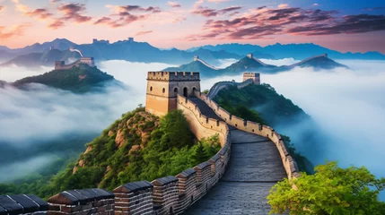Store enrouleur occultant sans perçage Mur chinois The famous Great Wall of China