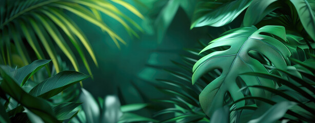 Tropical Leaves Background