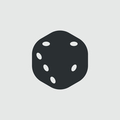 Dice or game. Simple shape icon