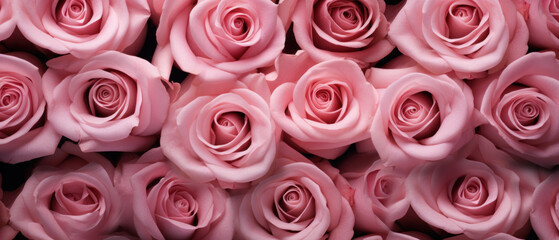 Beautiful pink roses background