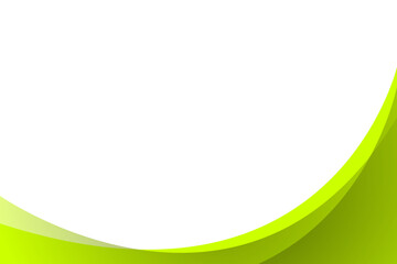 Obraz premium Green vector curve modern background with white space for text and message. concept design