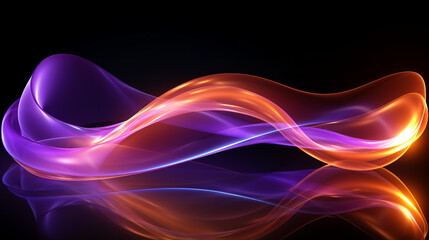 abstract colorful glowing wavy perspective with fractals and curves background 16:9 widescreen wallpapers