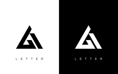 ag letter vector logo abstract template