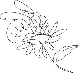 Fototapeta premium One one line drawing of a cute bee for a company brand logo. Honey bee farm icon concept from wasp animal shape. Modern continuous line drawing