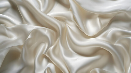 Fototapeta premium White Silk folded fabric texture