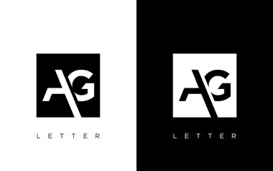 ag letter vector logo abstract template