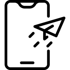 Send Message. Paper Plane Icon