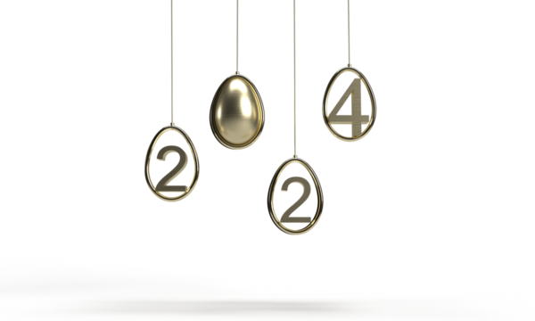 easter egg golden metal yellow orange colour steel line celebration festival april bunny ear easter egg happy 2024 new year time calendar season gift event texture religion organic concept greeting 