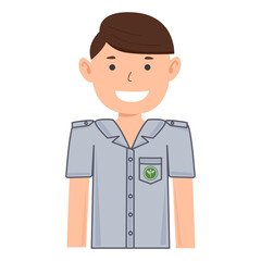 health promotion officer thailand. vector illustration