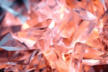 abstract pink crystal background close-up, macro photography with selective focus