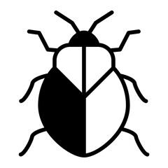 Stinkbug solid glyph icon