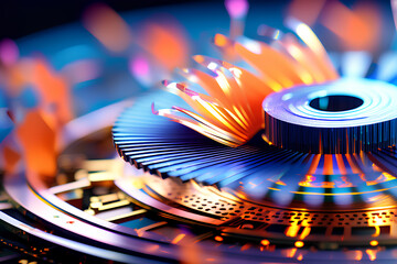 close up of a disc generative AI 