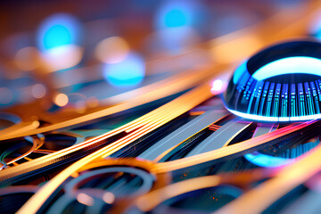 close up of a engine generative AI 