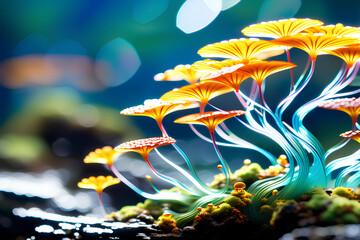 coral reef in the sea generative AI 