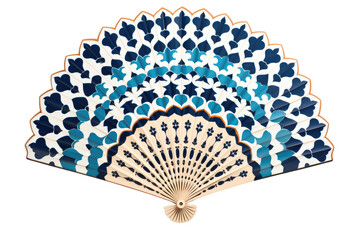 Exotic Moroccan Tile Fan Isolated On Transparent Background