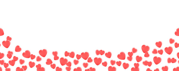 Red Hearts Valentine's Day Background