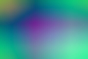 Abstract blurred background image of blue, purple, green colors gradient used as an illustration. Designing posters or advertisements.