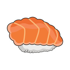 salmon sushi  illustration