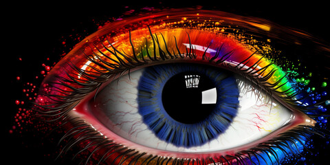 eye of the world,Close up view of female eye ,,,,Halloween Eye