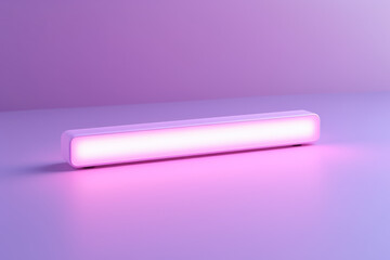 Fondo violeta con luz de barra led de color rosado.