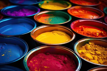 Artistic Palette: Tin Cans with Multi-Colored Acrylic Paints