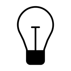 Bulb solid glyph icon