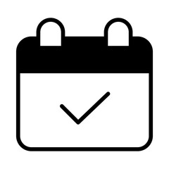 Event solid glyph icon