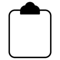 Notepad solid glyph icon