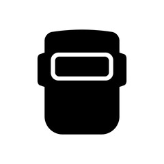 Welder mask icon with glyph style.