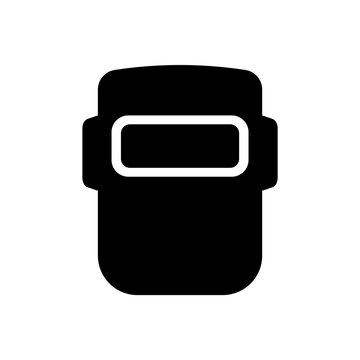 Welder mask icon with glyph style.