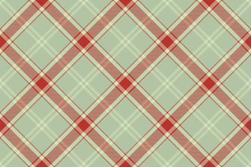 Tartan plaid background, diagonal check seamless pattern. Vector fabric texture for textile print, wrapping paper, gift card, wallpaper.