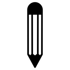 Pencil solid glyph icon
