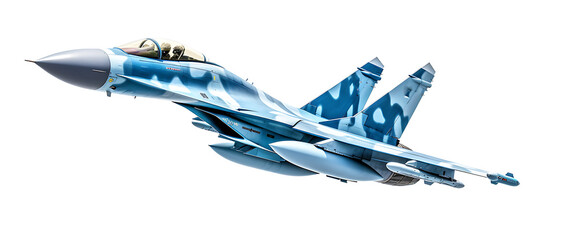 Fototapeta na wymiar Fighter plane on transparent background PNG
