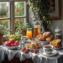 Obraz na płótnie Canvas Healthy Breakfast