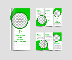 Medical Tri-Fold Brochure Design  Template