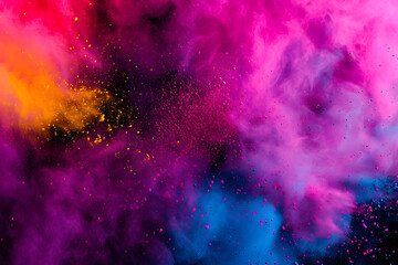 Fototapeta premium Colorful holi powders, festival of colors in India