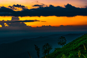 sunrise over the river