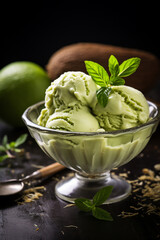 South African avocado ice cream and fresh avocados