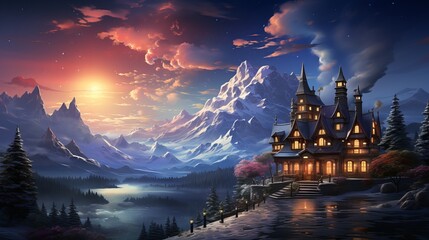 A Magical Winter Night at the Castle, Generative ai