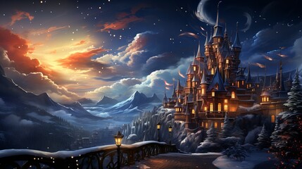 How to Visit the Winter Castle Wonderland, Generative ai