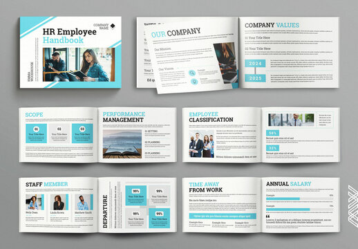 HR Employee Handbook Template Landscape
