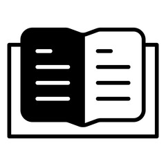 Lab Book solid glyph icon