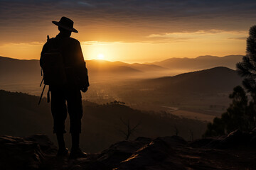 As the sun rises on ANZAC Day, soldiers' silhouettes grace the mountaintop - a powerful tribute to those who served and sacrificed. In this moment, we honor their bravery and remember with gratitude.