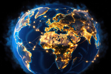 Techno Spheres: Industrial Networks in Smooth Curved Lines