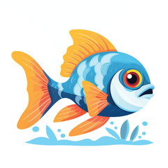 Different color goldfish yellow tail guppy yellow and blue saltwater fish line drawings of fish platinum white betta fish koi vector arowana colours full white guppy fish with colour roast